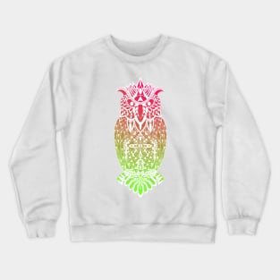 the magical owl in mandala in line art wallpaper ecopop love Crewneck Sweatshirt